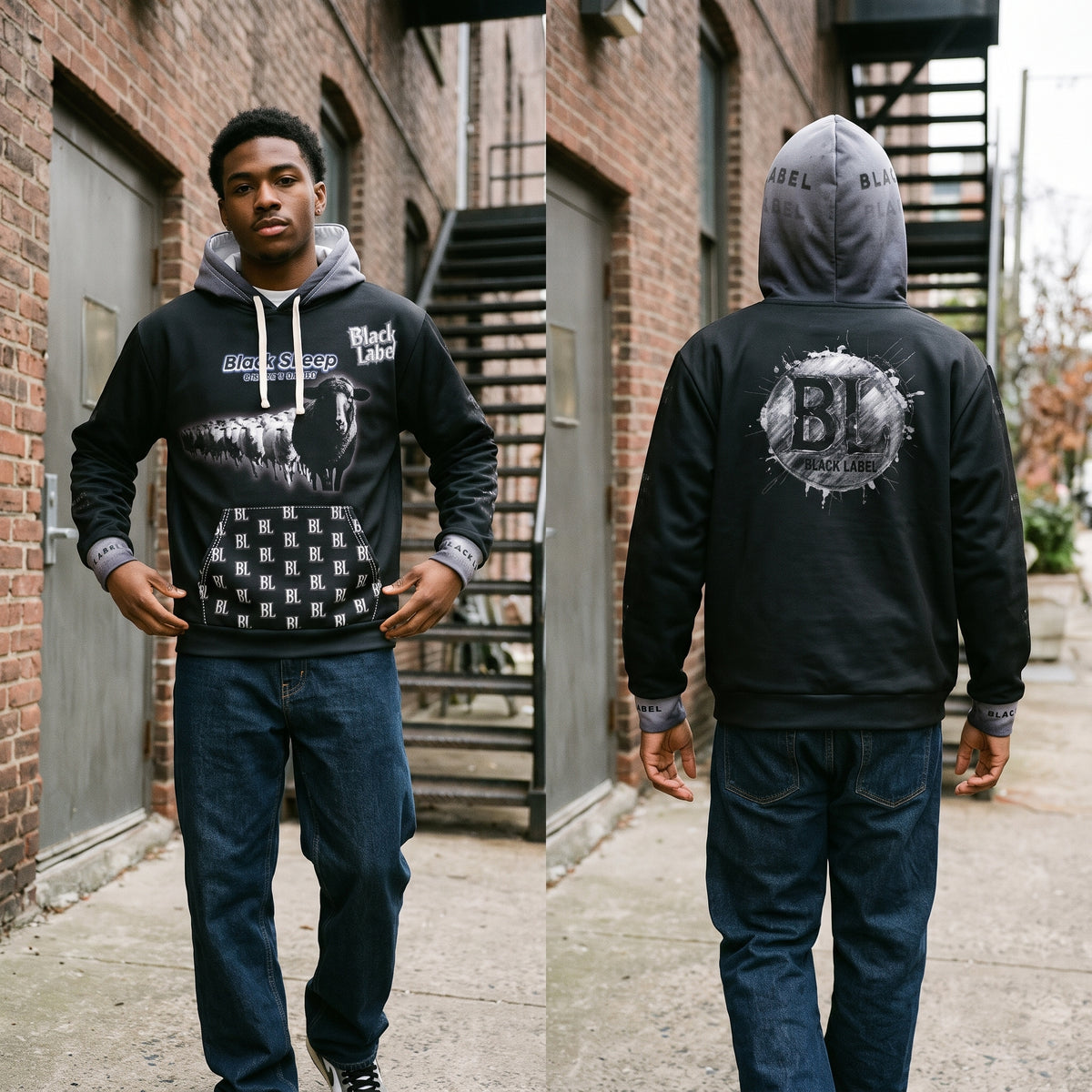 "Black Sheep" AOP Hoodie