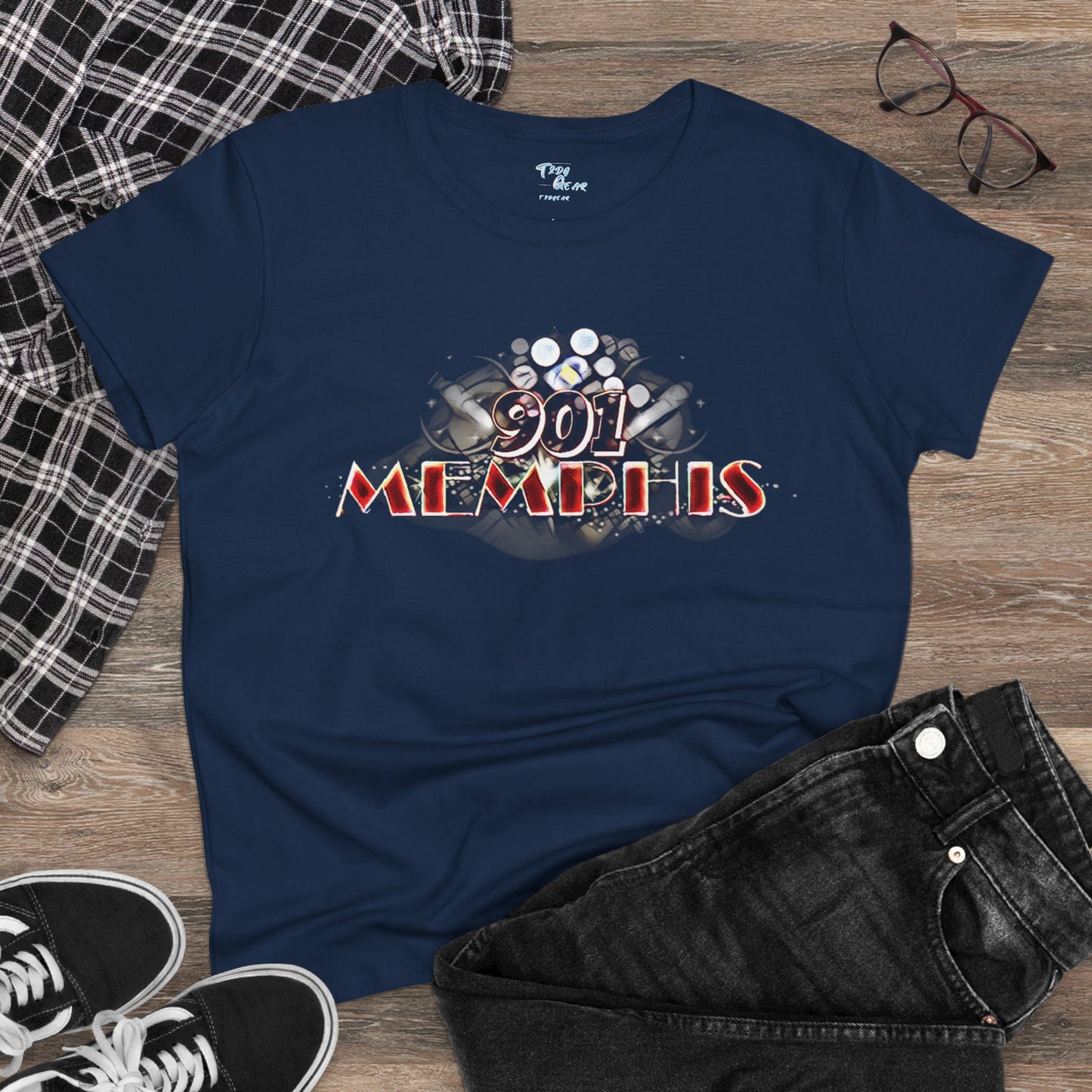 "901 Memphis" Women���s Cotton Tee
