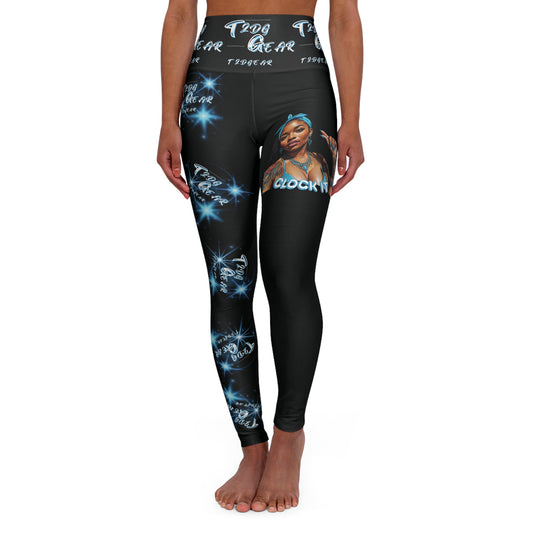 "Clock It" High-Waisted Yoga Leggings
