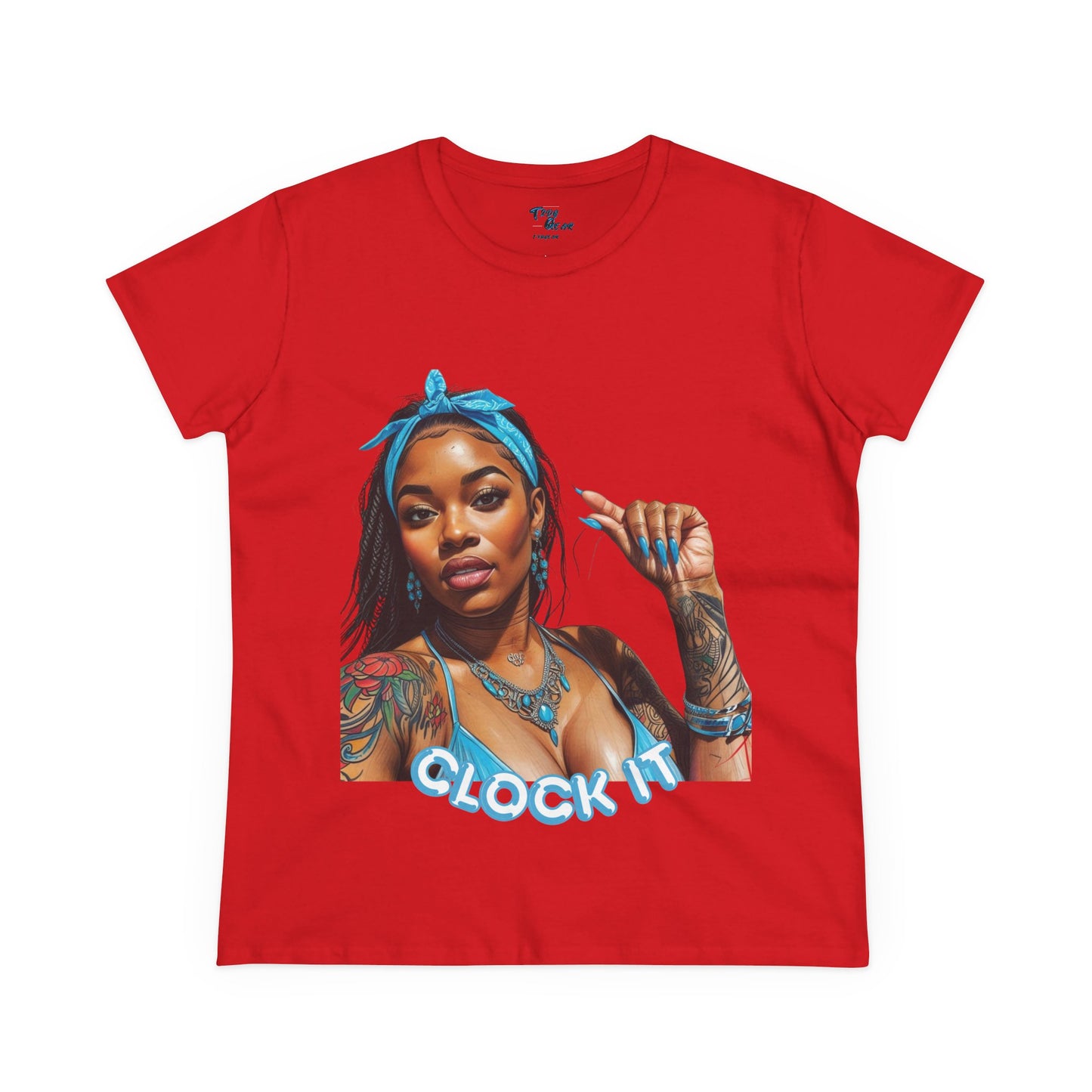 "Clock It" Cotton Graphic Tee