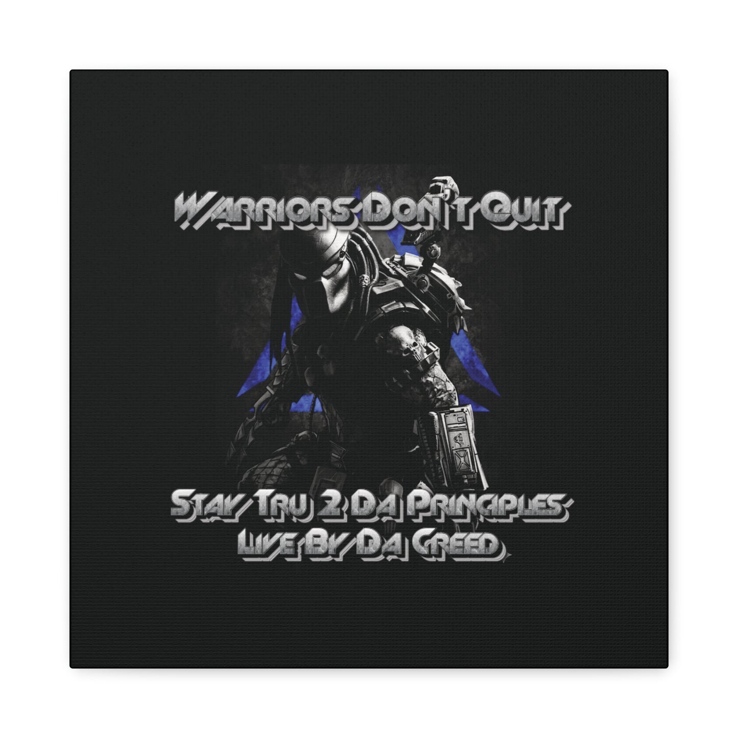 "Warrior's Creed" Canvas Wall Art