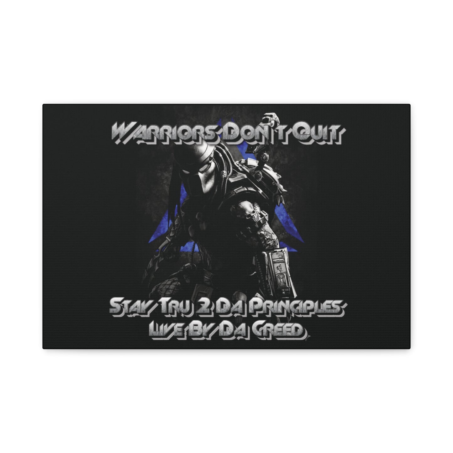 "Warrior's Creed" Canvas Wall Art