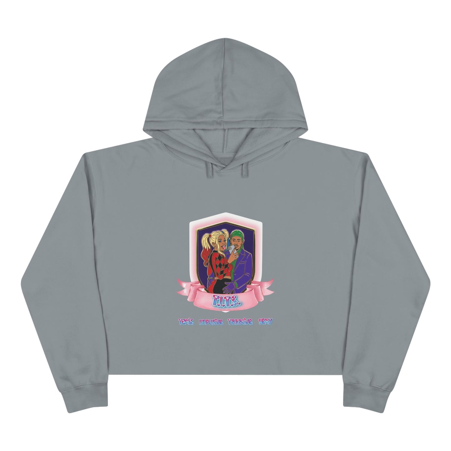 "Twisted/Toxic Love" Crop Hoodie