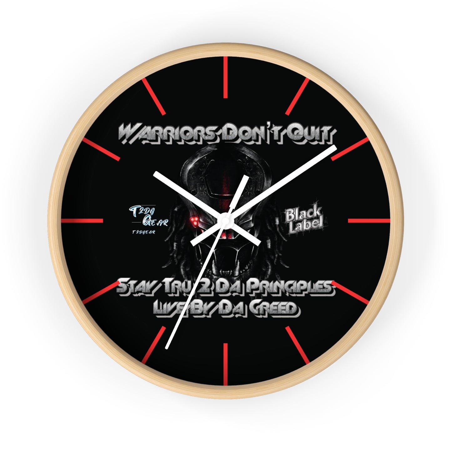 "Warrior's Creed" Wall Clock