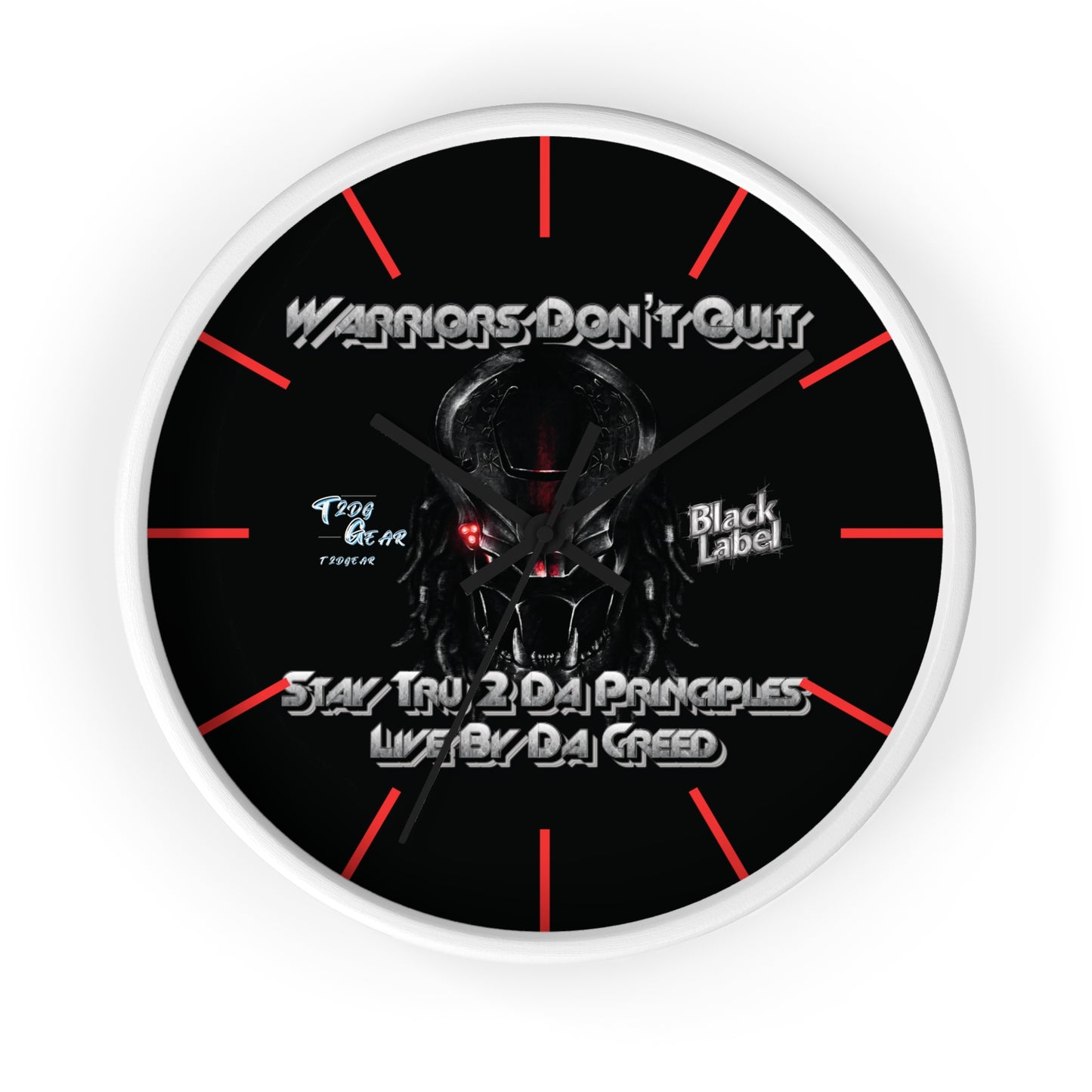 "Warrior's Creed" Wall Clock