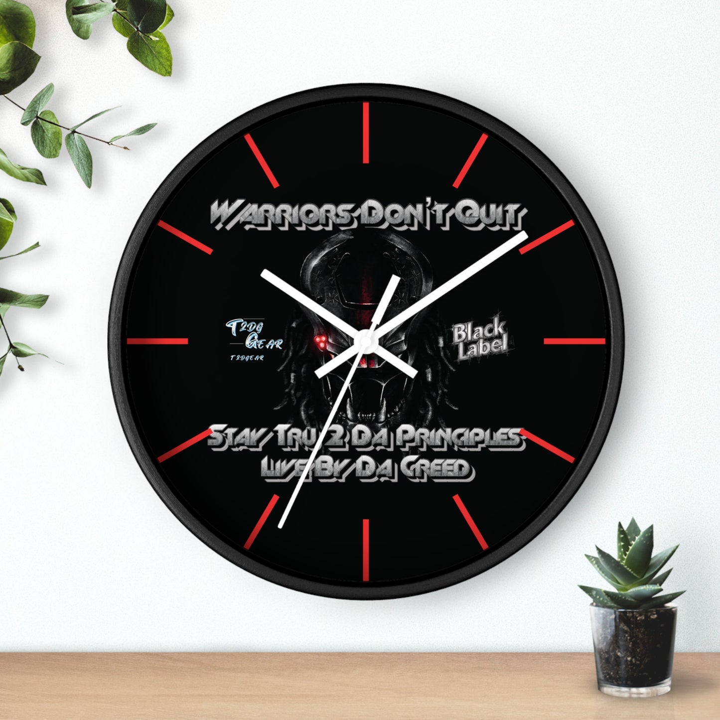 "Warrior's Creed" Wall Clock
