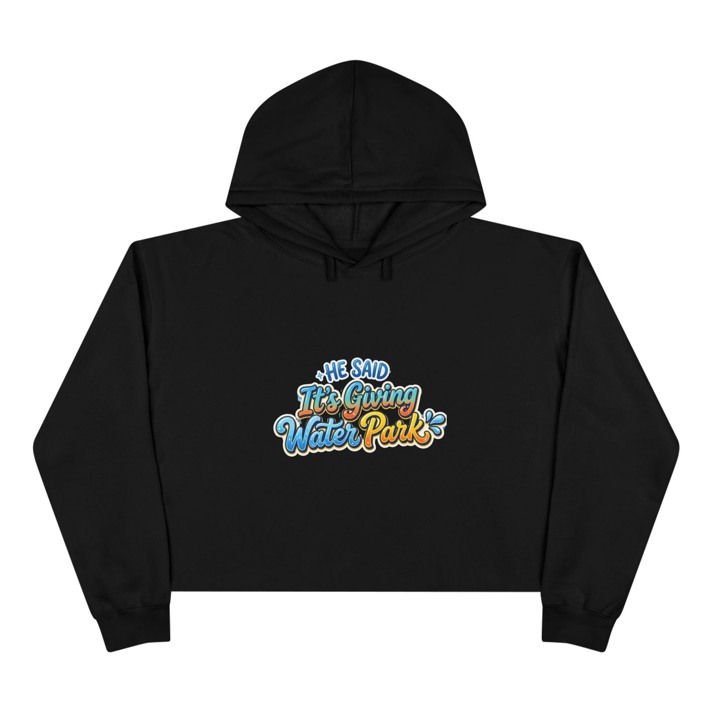 "It's Giving" Crop Hoodie