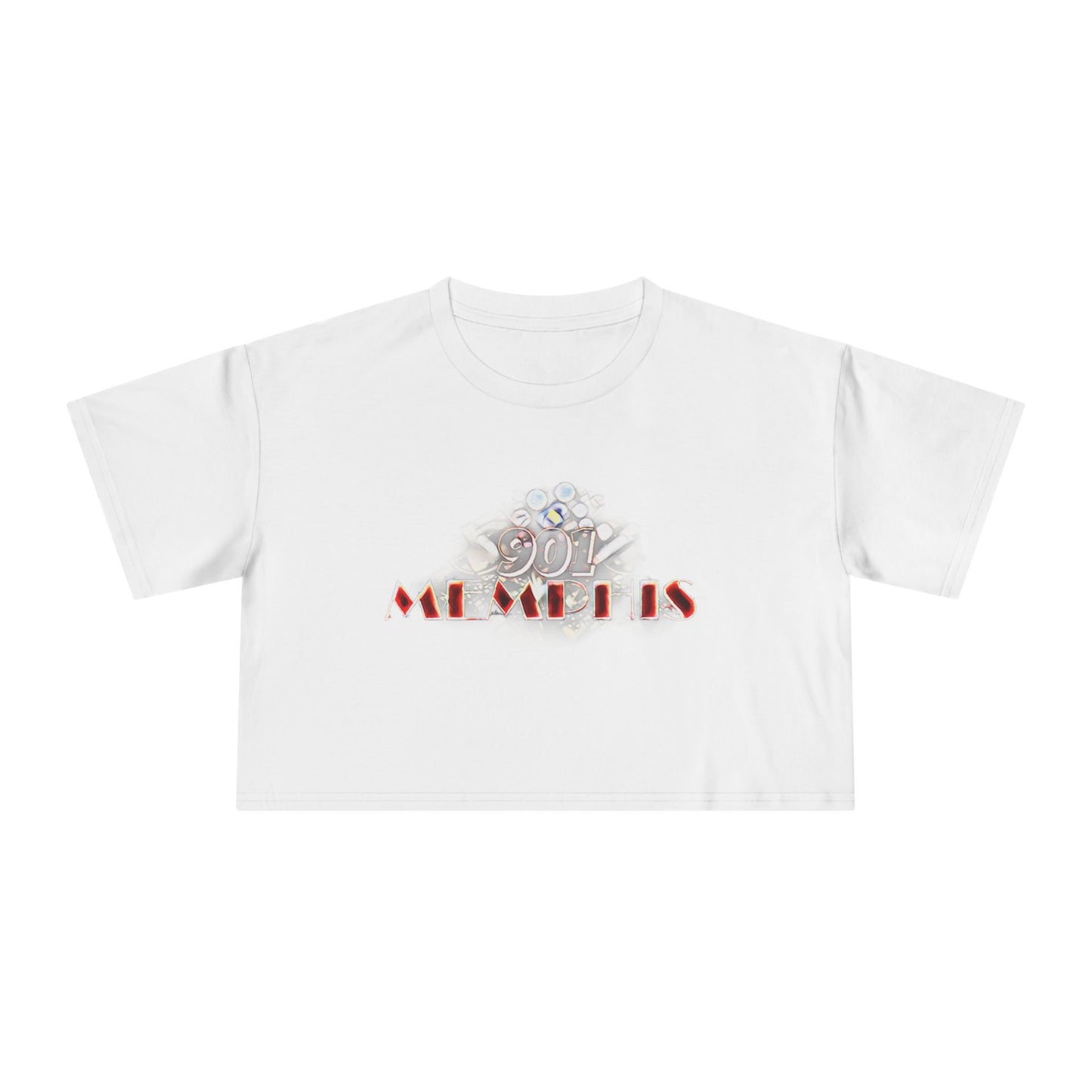 "901 Memphis" Crop Top