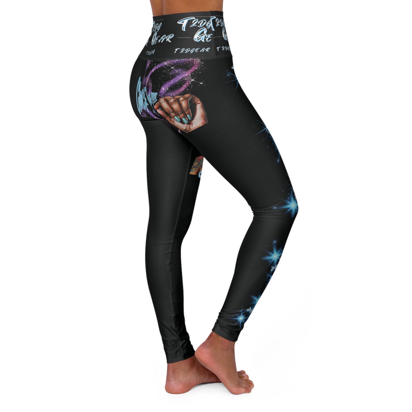"Clock It" High-Waisted Yoga Leggings