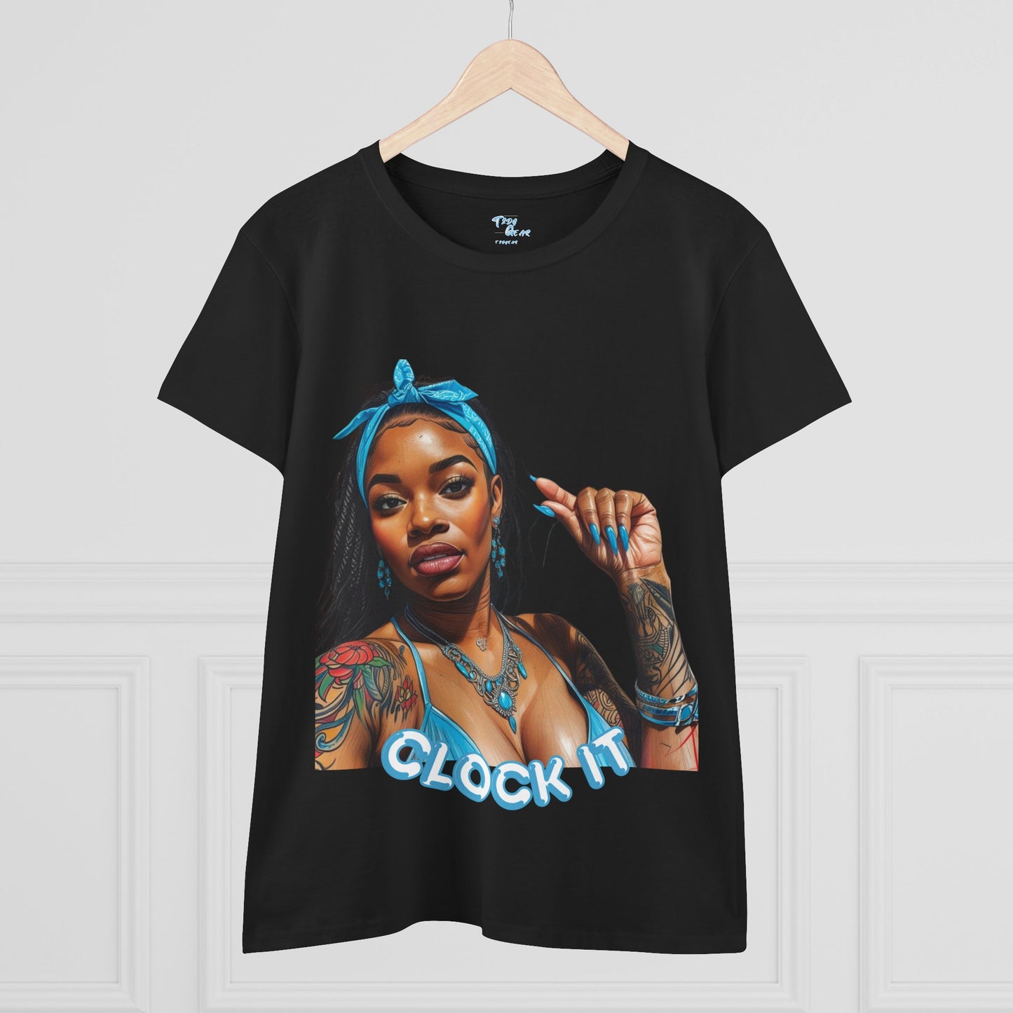 "Clock It" Cotton Graphic Tee