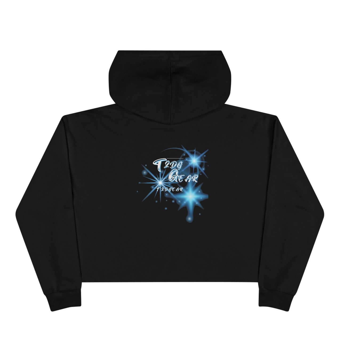 "On God" Graphic Cropped Hoodie