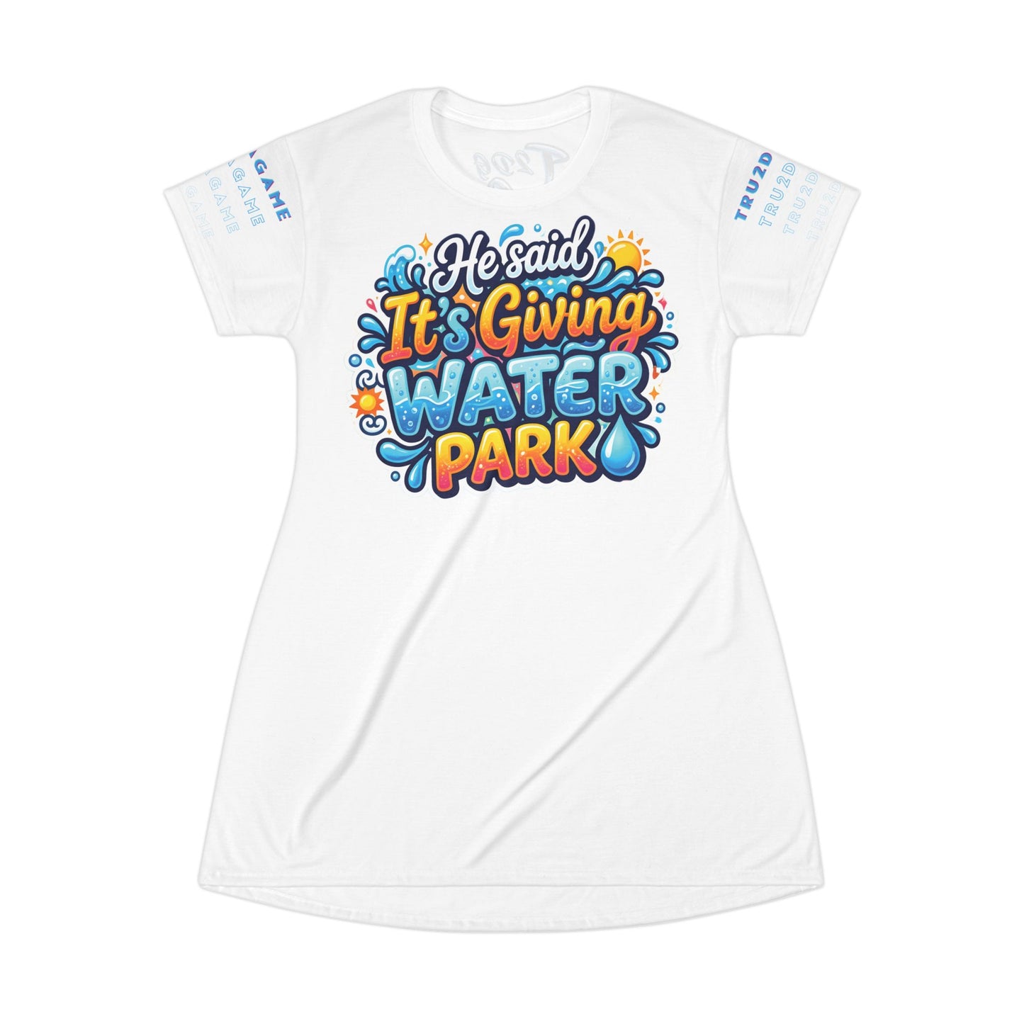 "It's Giving" Tee Shirt Dress