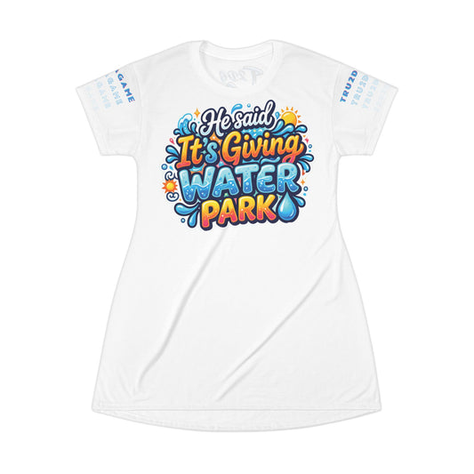 "It's Giving" Tee Shirt Dress