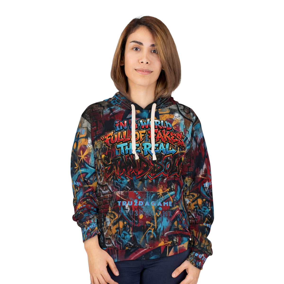 "Stand Solo" (AOP)Graphic Hoodie