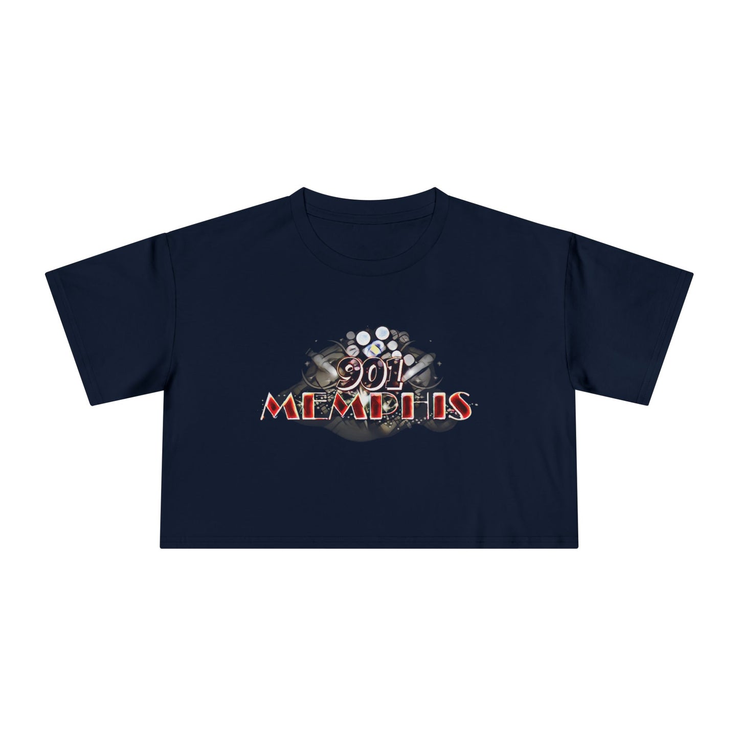 "901 Memphis" Crop Top