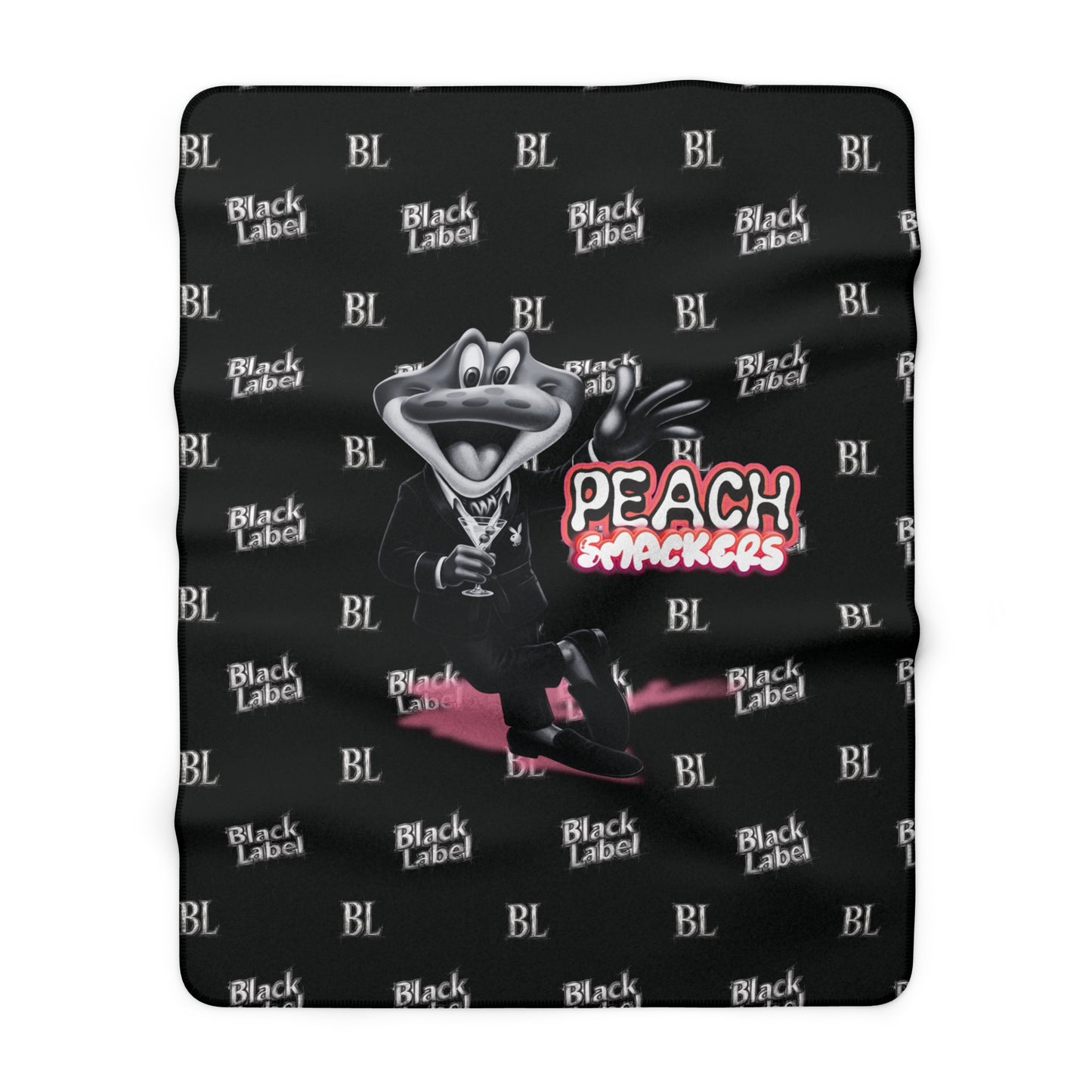 "Peach Smackers" Sherpa Blanket