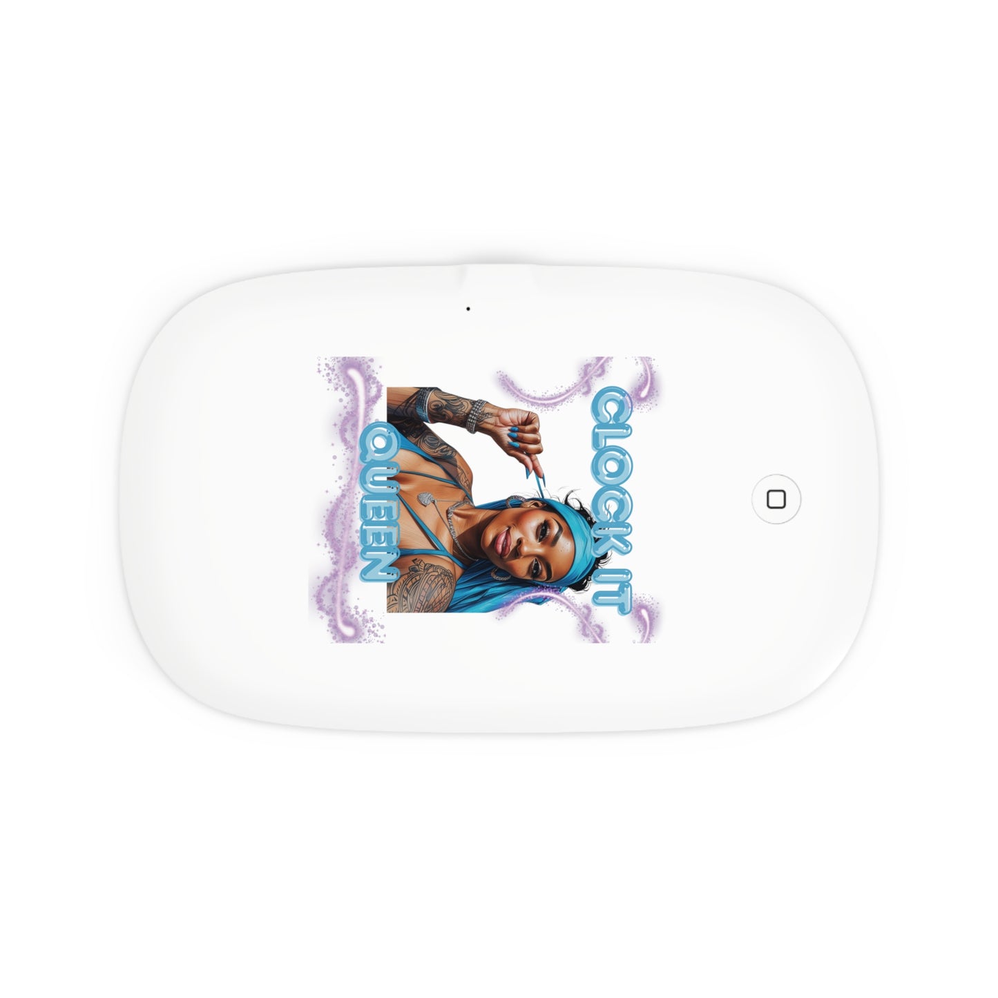 "Clock It" Graphic Phone Sterilizer & Wireless Charger