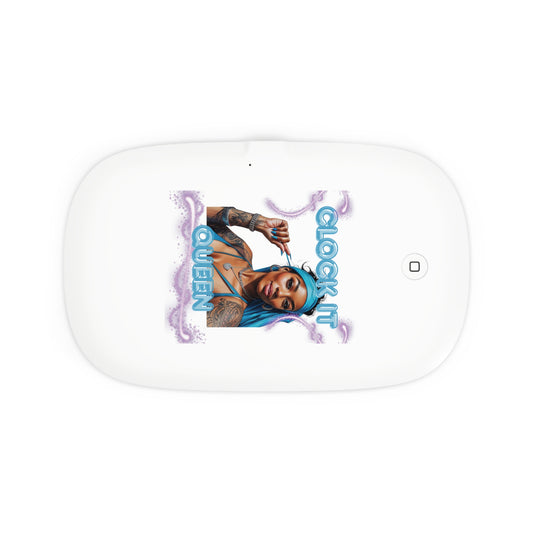 "Clock It" Graphic Phone Sterilizer & Wireless Charger