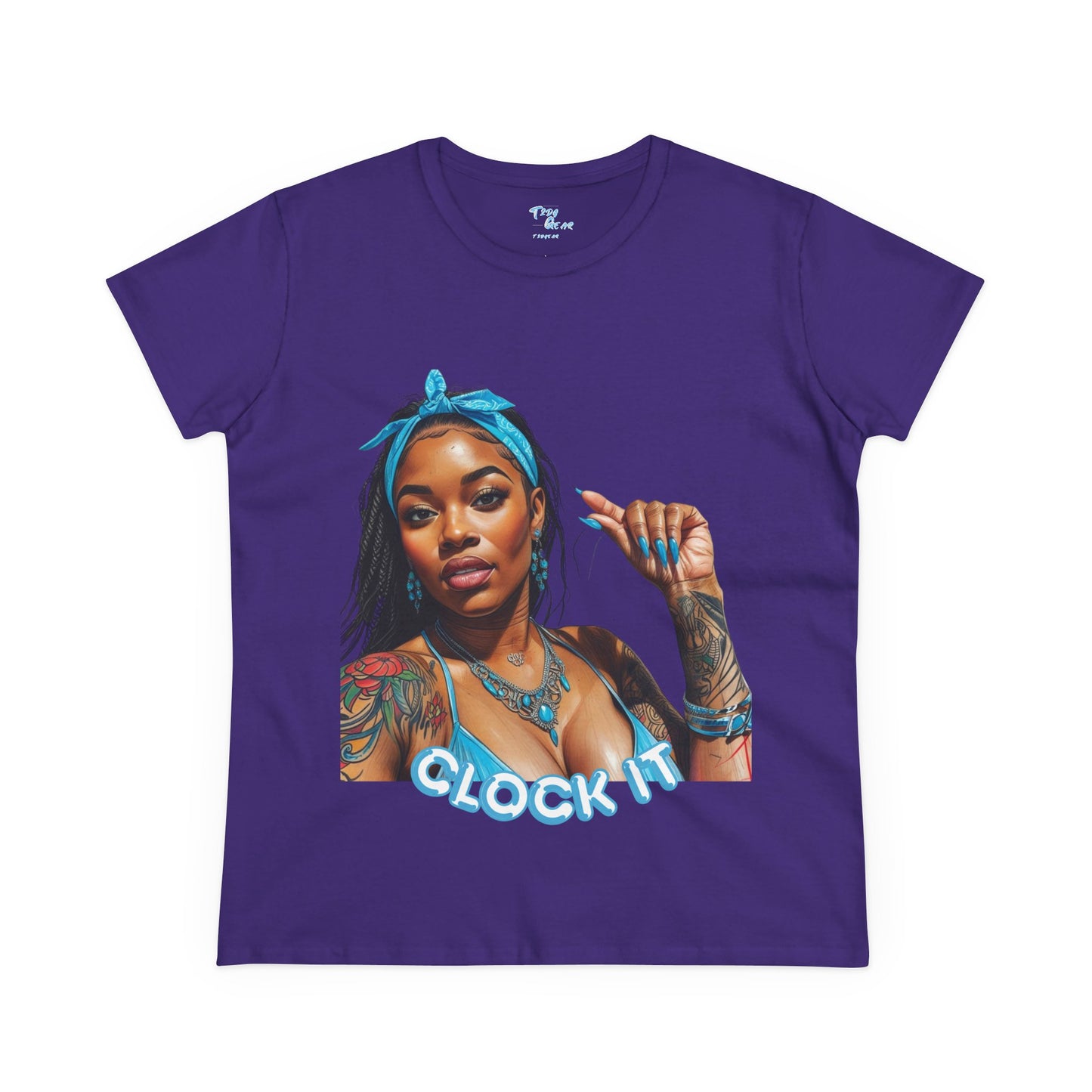 "Clock It" Cotton Graphic Tee