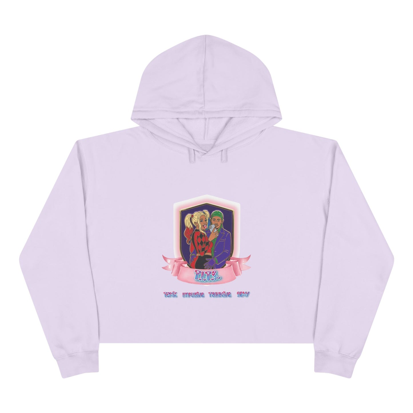 "Twisted/Toxic Love" Crop Hoodie
