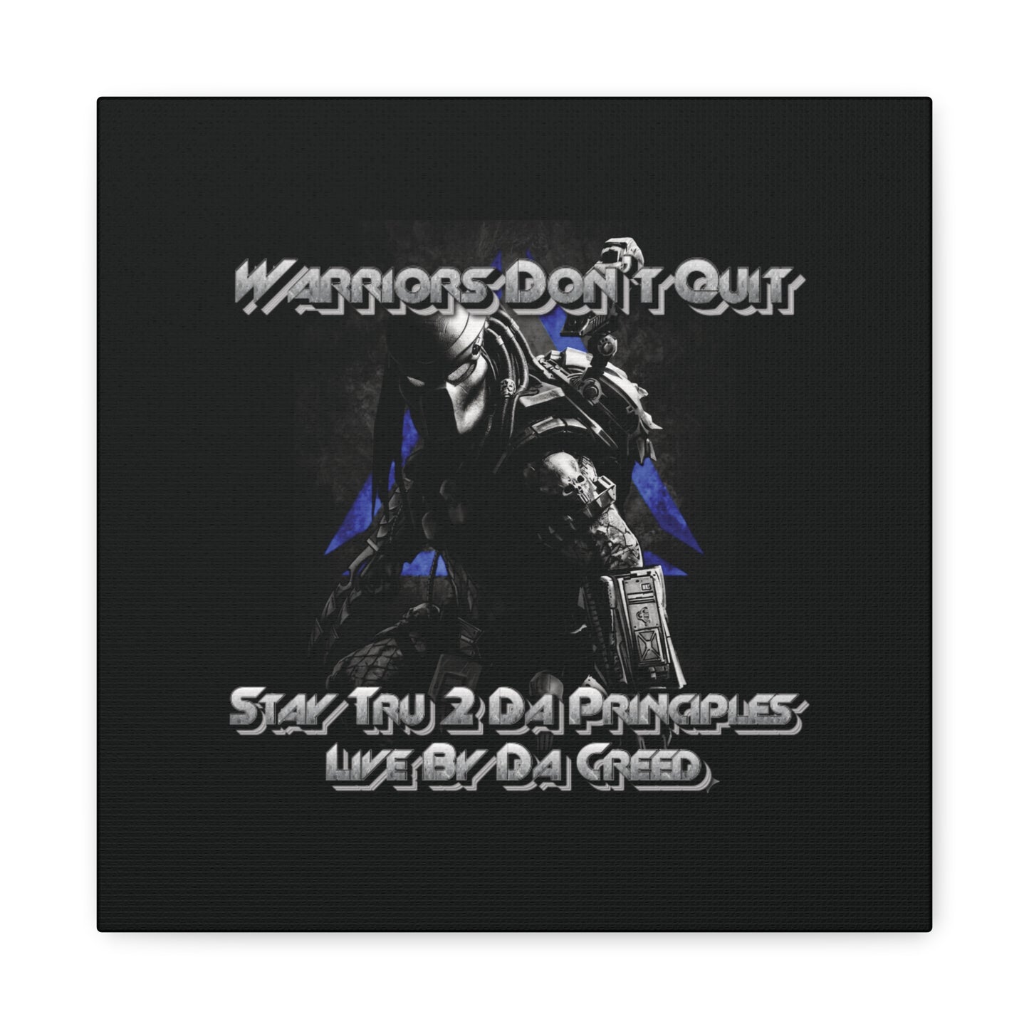 "Warrior's Creed" Canvas Wall Art