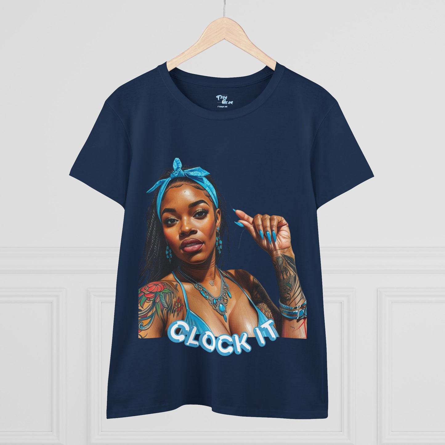 "Clock It" Cotton Graphic Tee