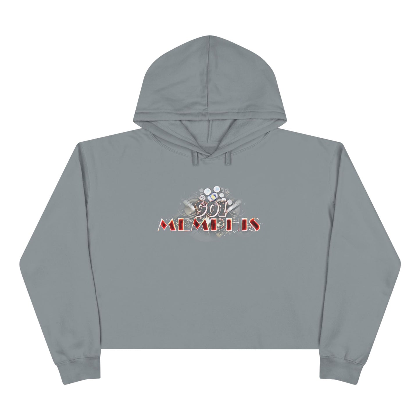 "901 Memphis" Crop Hoodie