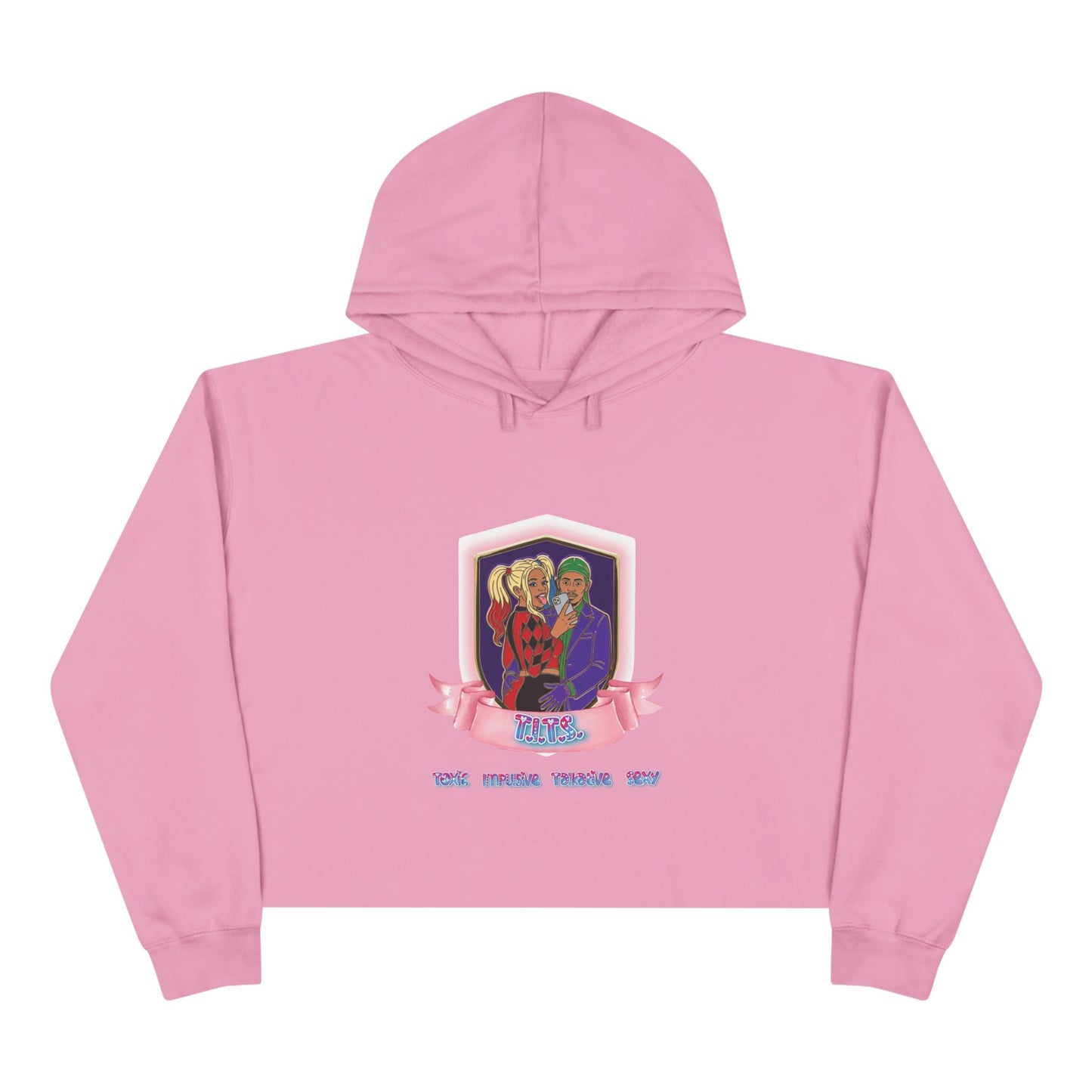 "Twisted/Toxic Love" Crop Hoodie