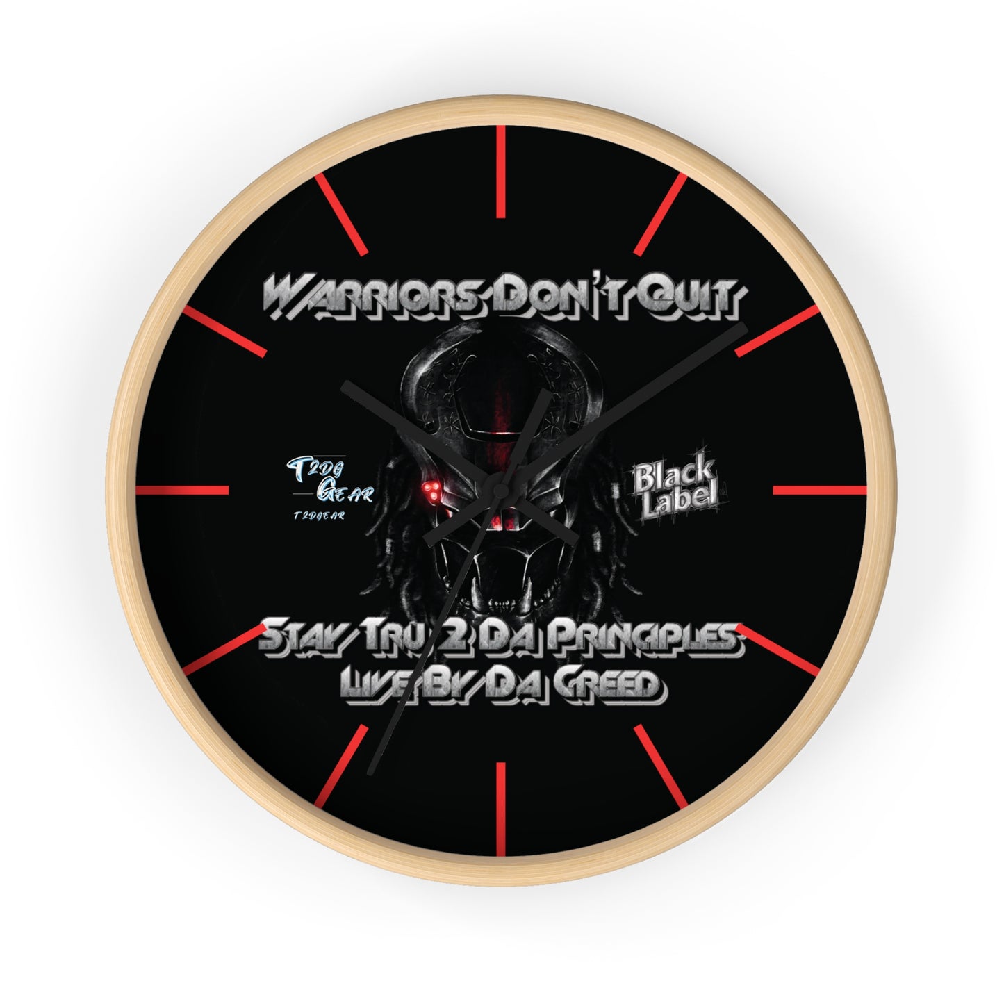 "Warrior's Creed" Wall Clock