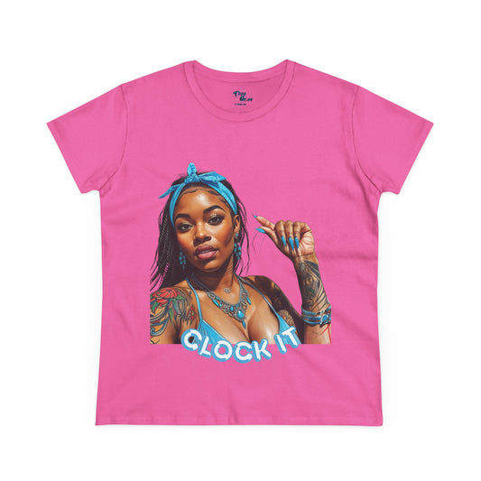 "Clock It" Cotton Graphic Tee
