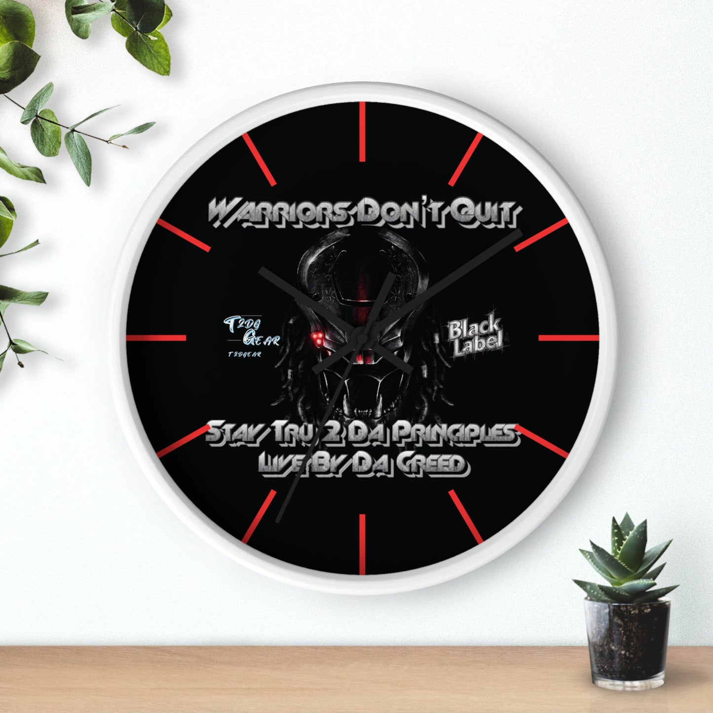 "Warrior's Creed" Wall Clock