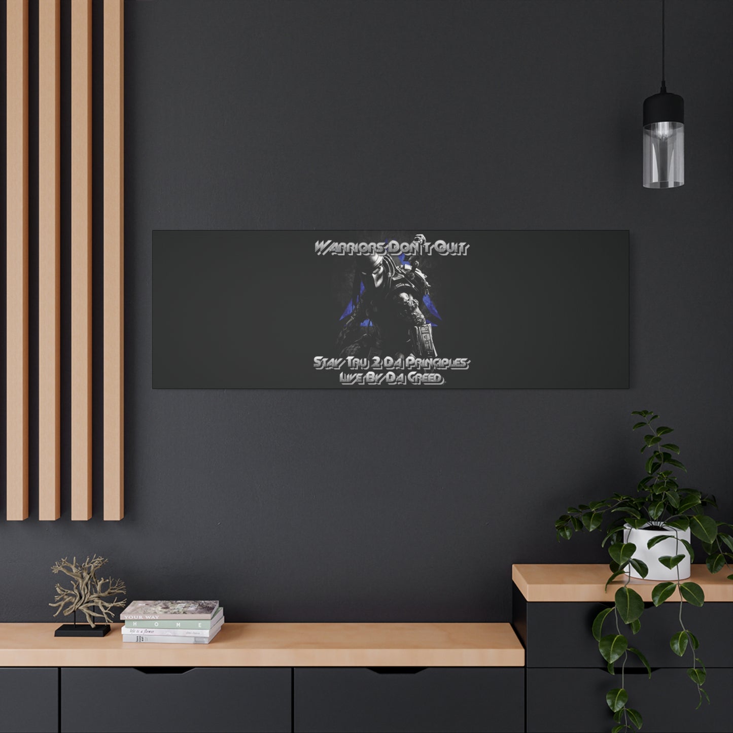 "Warrior's Creed" Canvas Wall Art