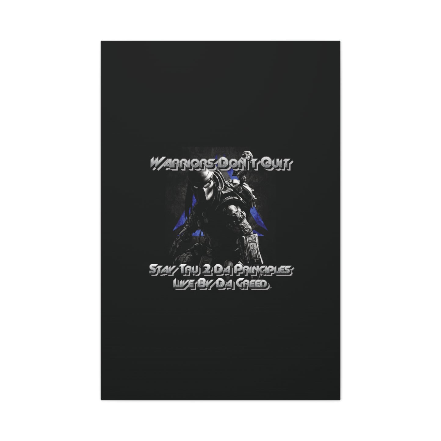 "Warrior's Creed" Canvas Wall Art