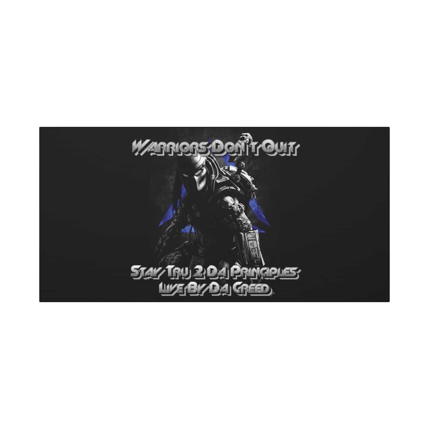 "Warrior's Creed" Canvas Wall Art