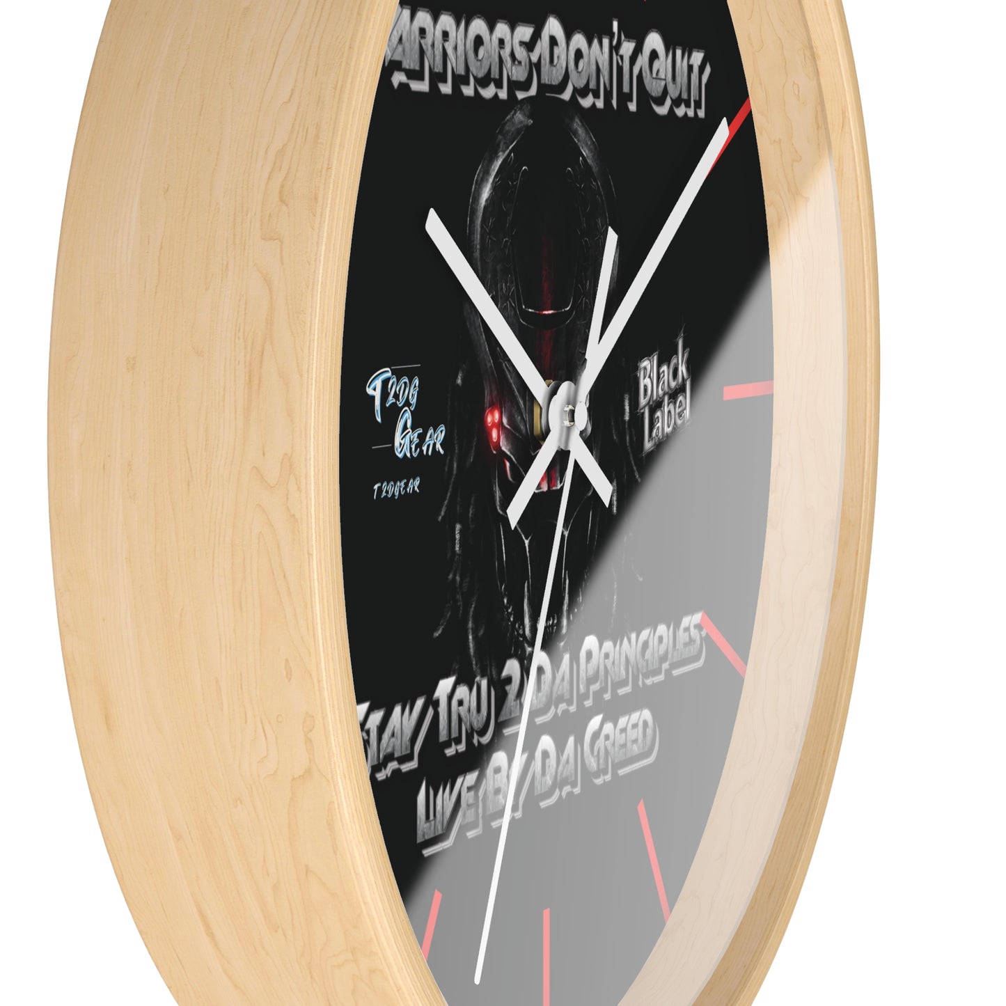 "Warrior's Creed" Wall Clock