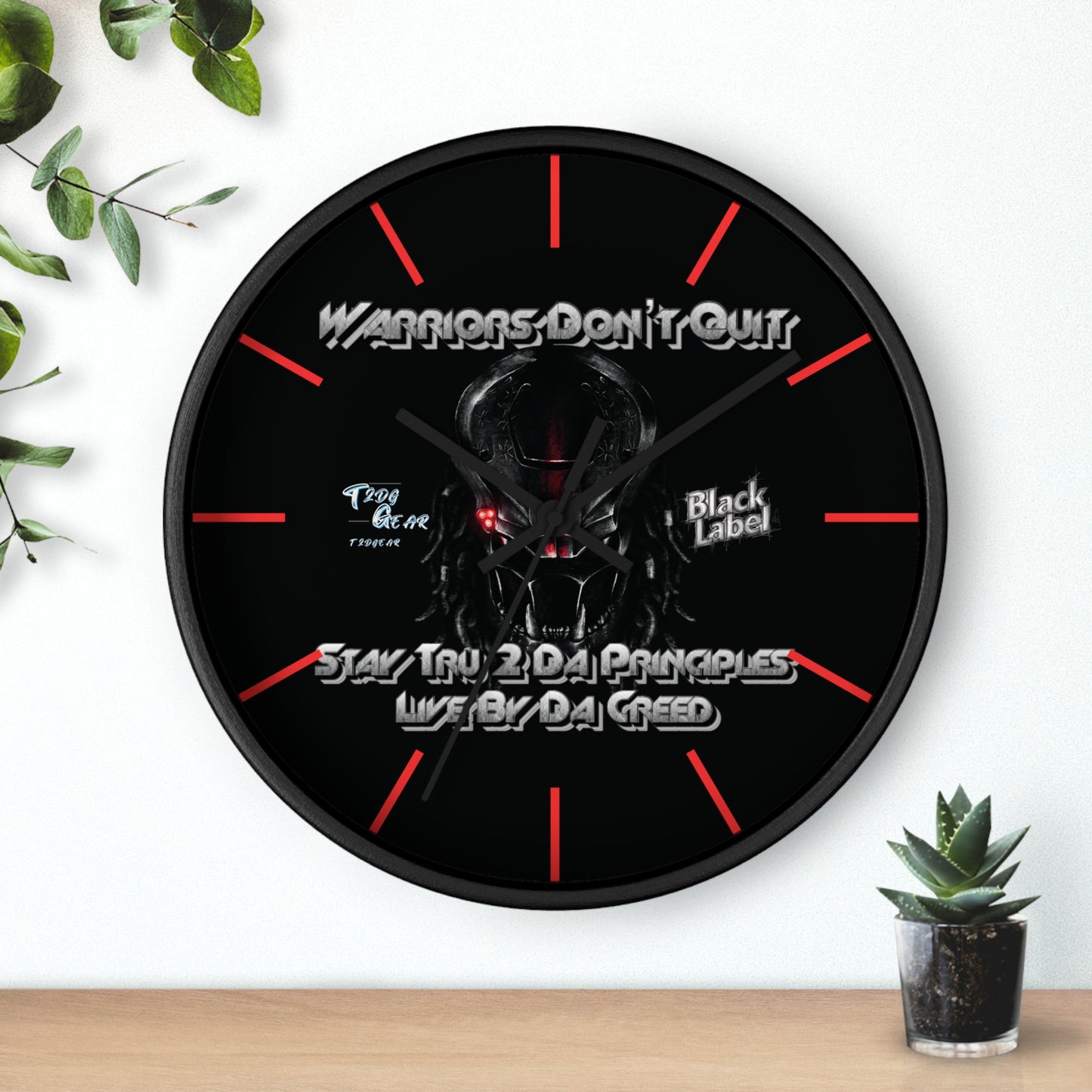 "Warrior's Creed" Wall Clock