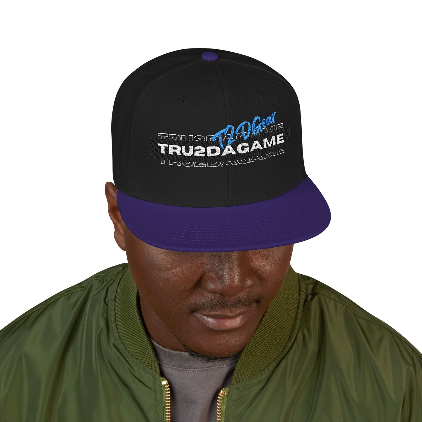 Tru2DaGame(T2DGear) Logo Embroidered Snapback Hat