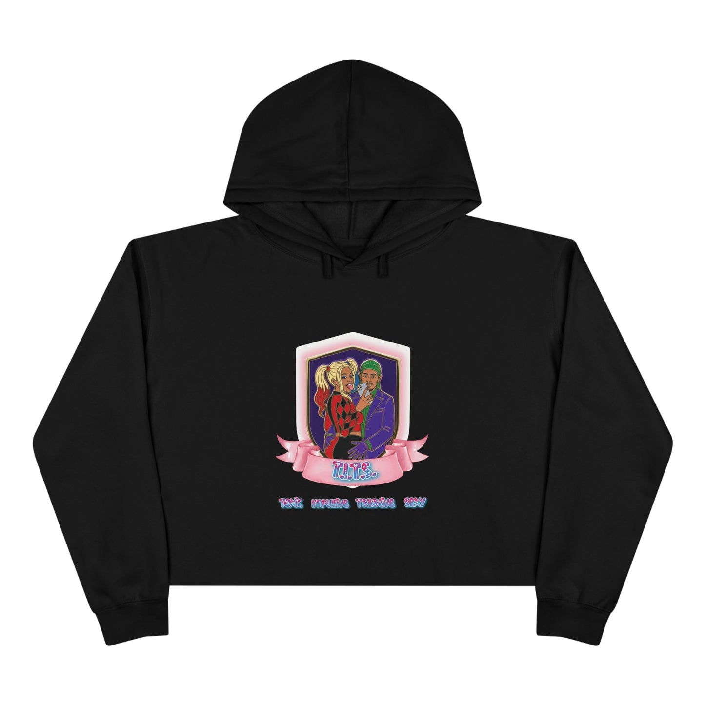 "Twisted/Toxic Love" Crop Hoodie