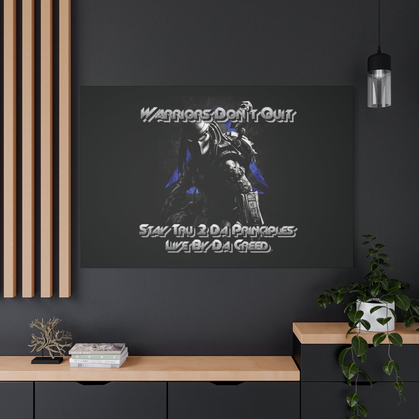 "Warrior's Creed" Canvas Wall Art