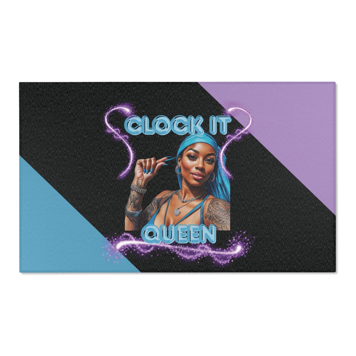 "Clock It" Decorative Area Rug