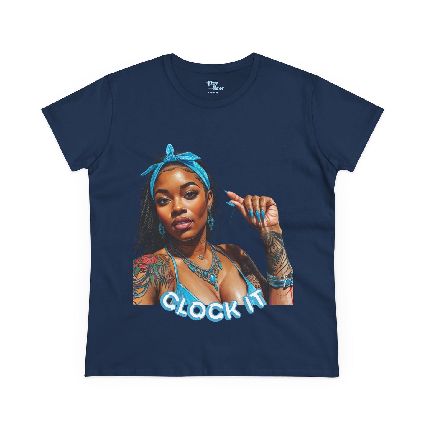 "Clock It" Cotton Graphic Tee