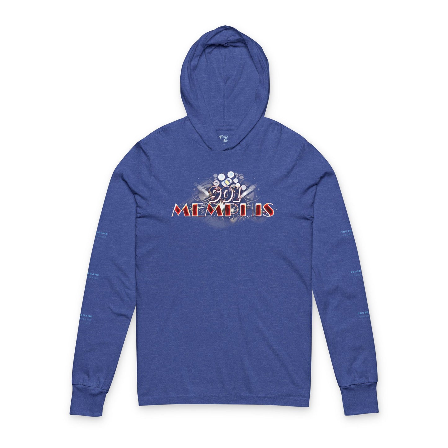 "901 Memphis" Hooded Long Sleeve Tee