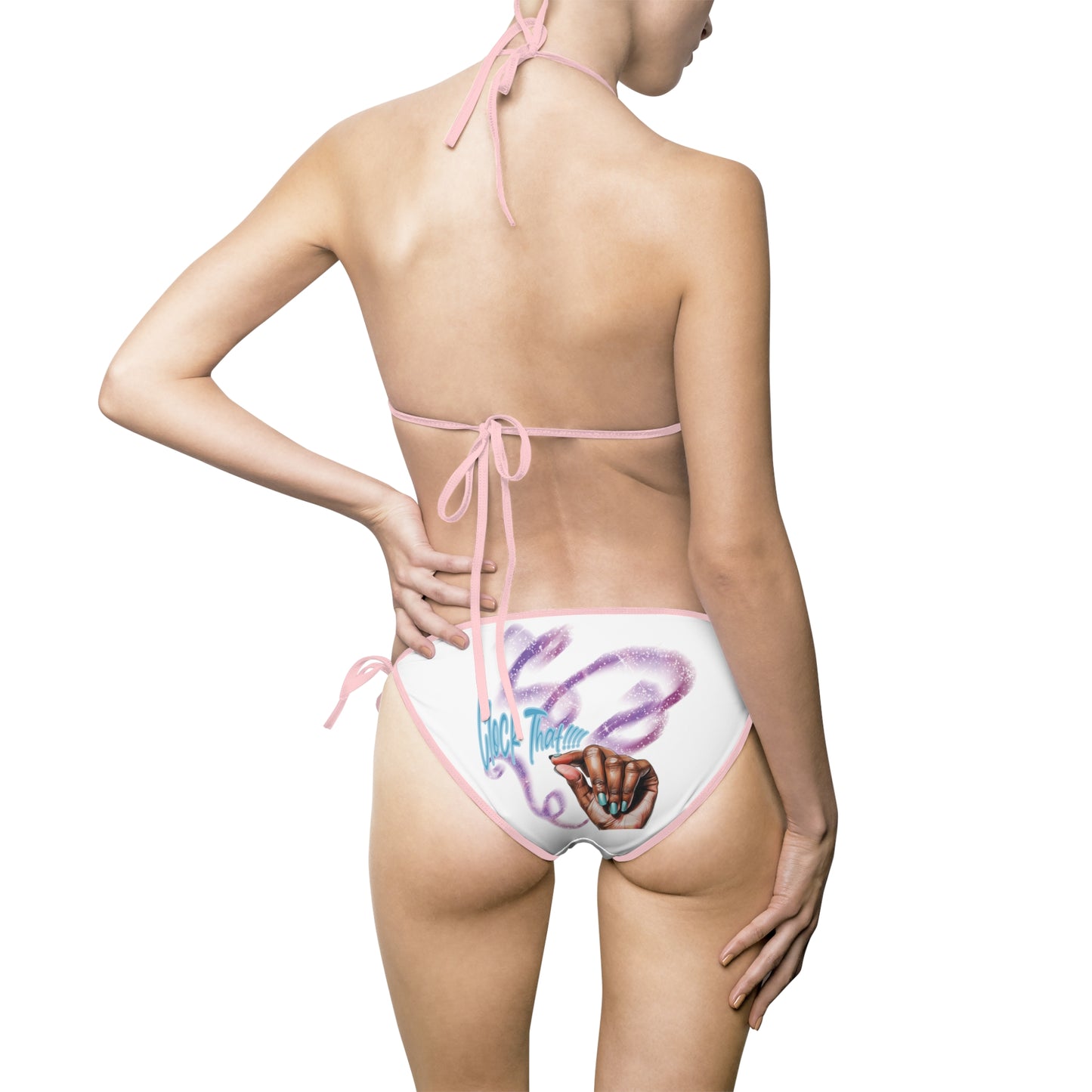 "Clock It" Tie-Side Bikini