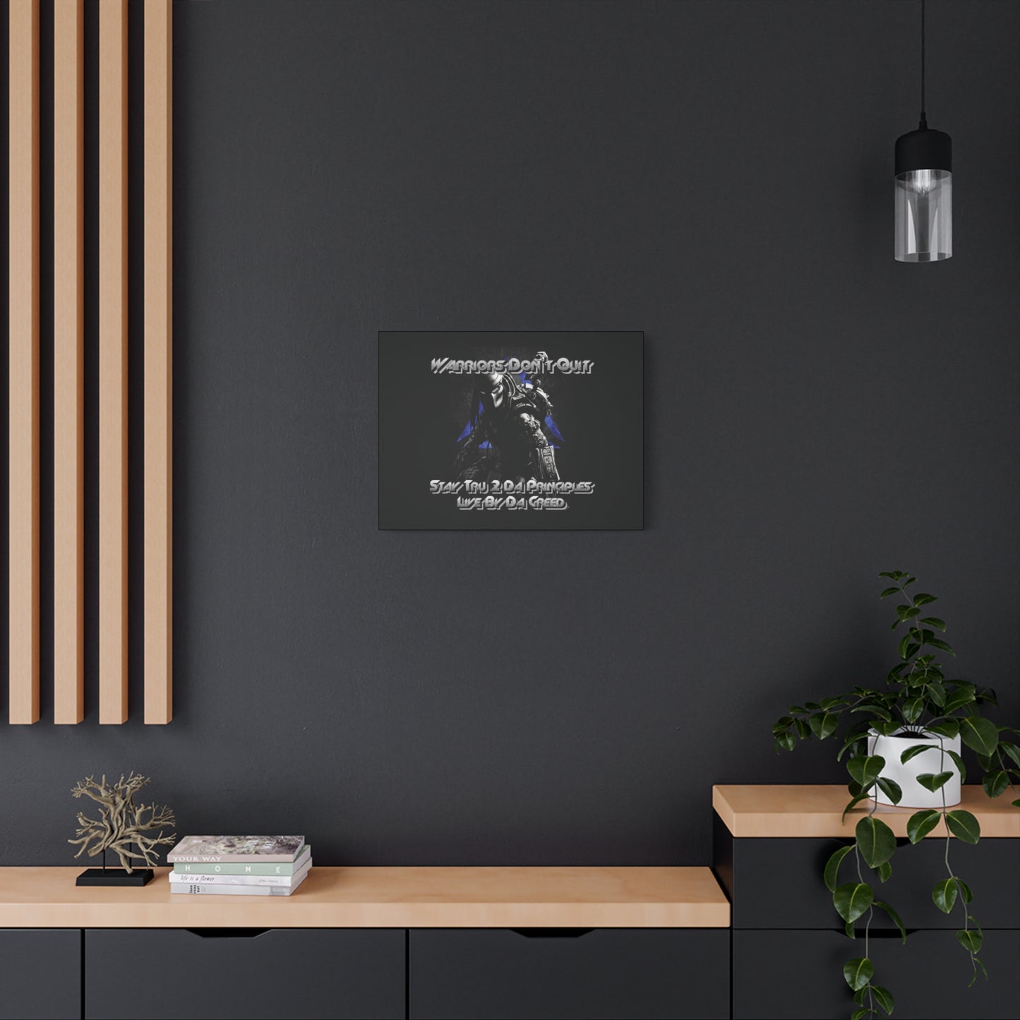 "Warrior's Creed" Canvas Wall Art