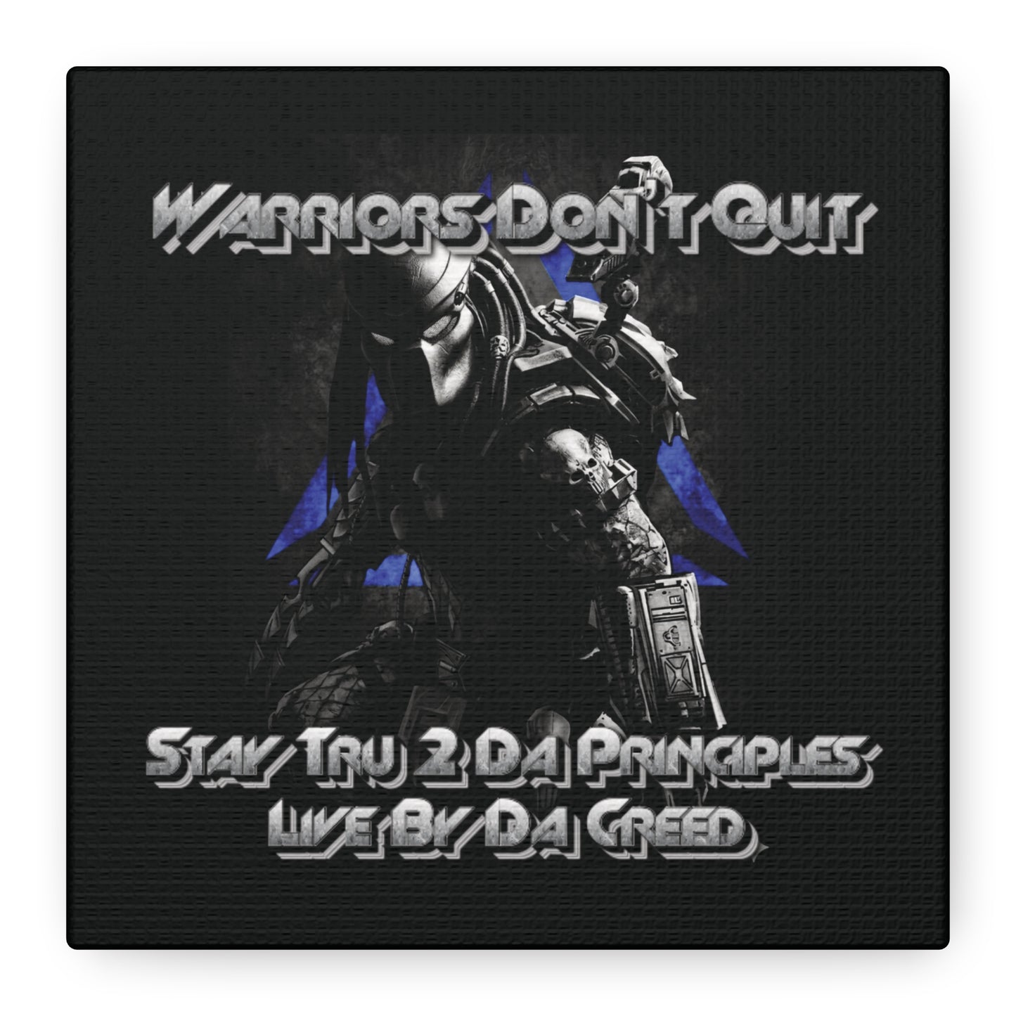 "Warrior's Creed" Canvas Wall Art