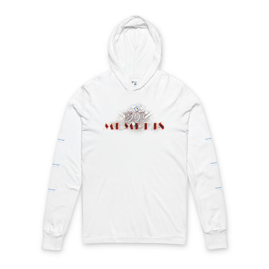 "901 Memphis" Hooded Long Sleeve Tee