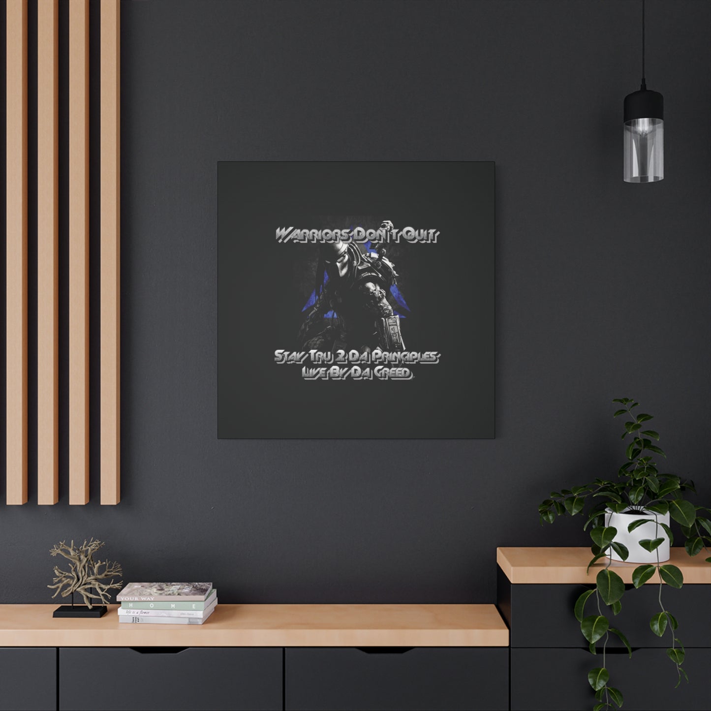 "Warrior's Creed" Canvas Wall Art