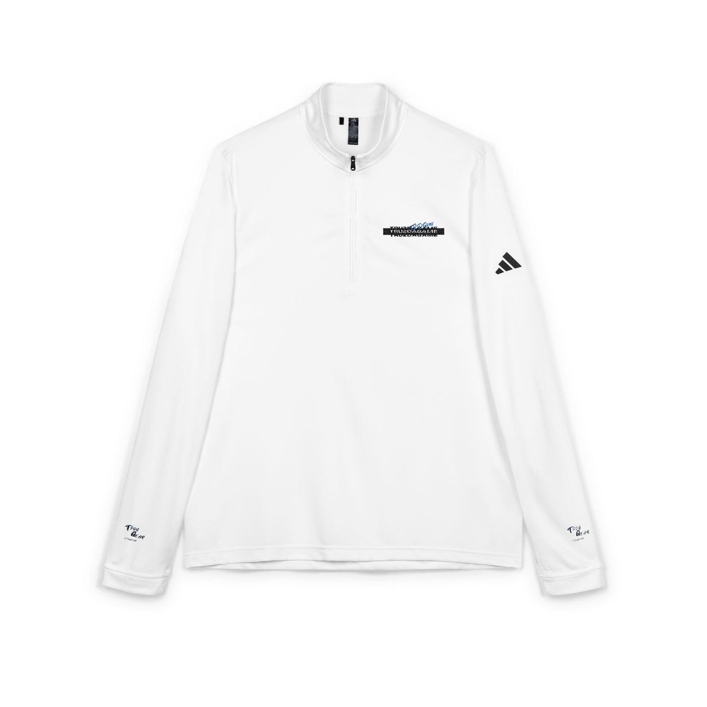 Tru2DaGame(T2DGear) Logo Embroidered Quarter-Zip — adidas® Minimal Logo