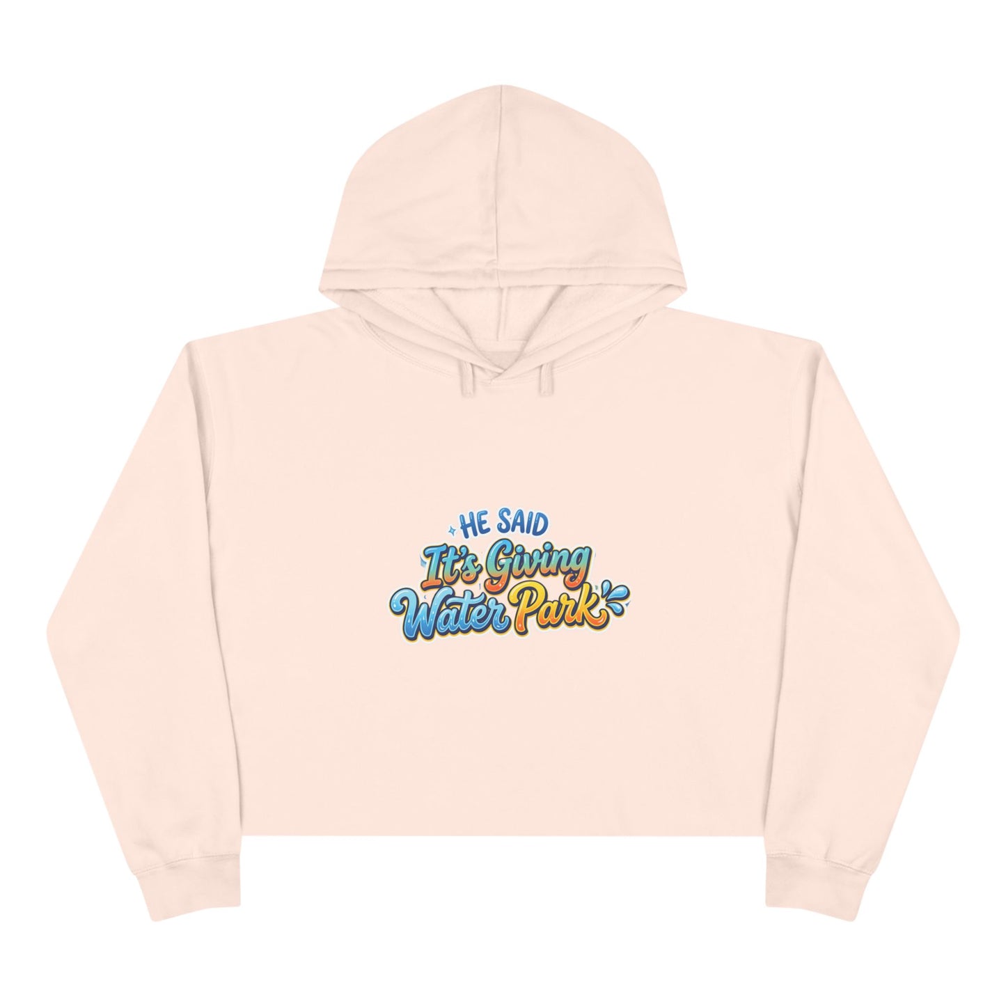 "It's Giving" Crop Hoodie