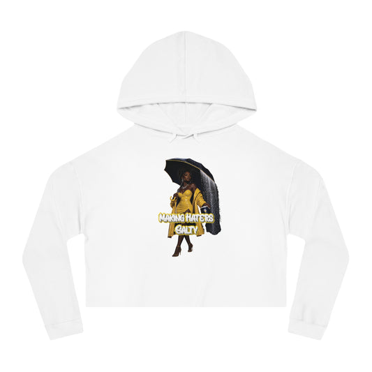 "Haters Salty" Graphic Crop Hoodie